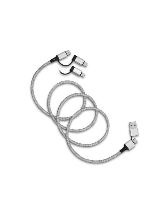 Câble de charge 6 en 1 à enroulement magnétique - objet publicitaire