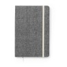 Bloc Notes Éco-responsable Personnalisé pas cher - Chancy Matières : coton recyclé Couleurs : noir livraison express 24h 48h