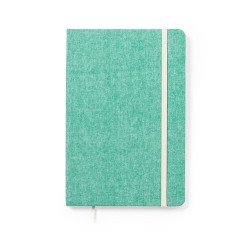 Bloc Notes Éco-responsable Personnalisé pas cher - Chancy Matières : coton recyclé Couleurs : vert goodies publicitaire événemen