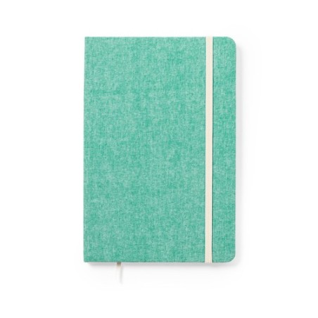 Bloc Notes Éco-responsable Personnalisé pas cher - Chancy Matières : coton recyclé Couleurs : vert goodies publicitaire événemen