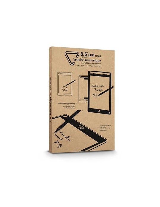 Tablette numérique LCD colorée anti-effacement 8.5 pouces - Ardoise accessoire événementiel unique