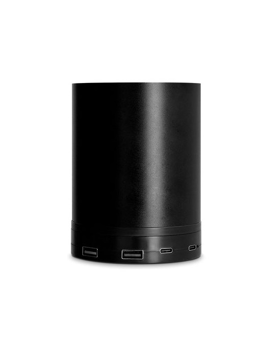 Chargeur induction 10W  avec fonction hub et pot à crayons en alu - objet publicitaire livraison express 24h 48h