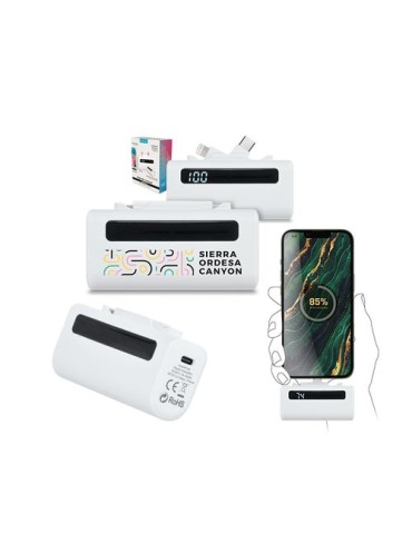 Batterie externe power bank compacte 5000 mAh en rABS - objet publicitaire