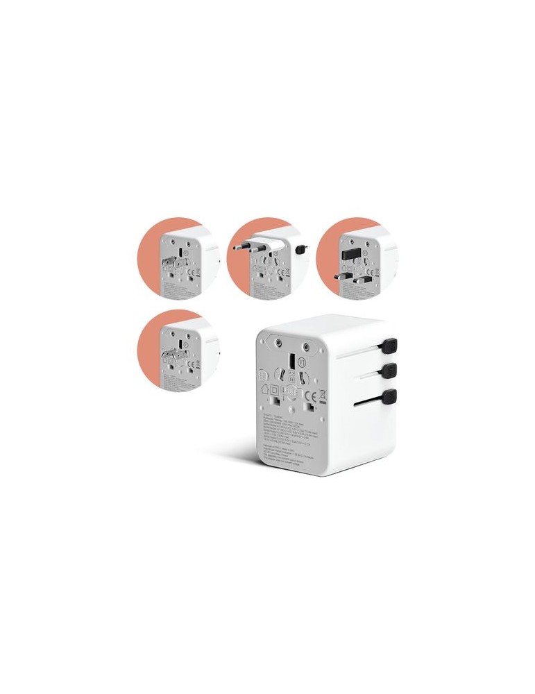 Chargeur adaptateur universel de voyage