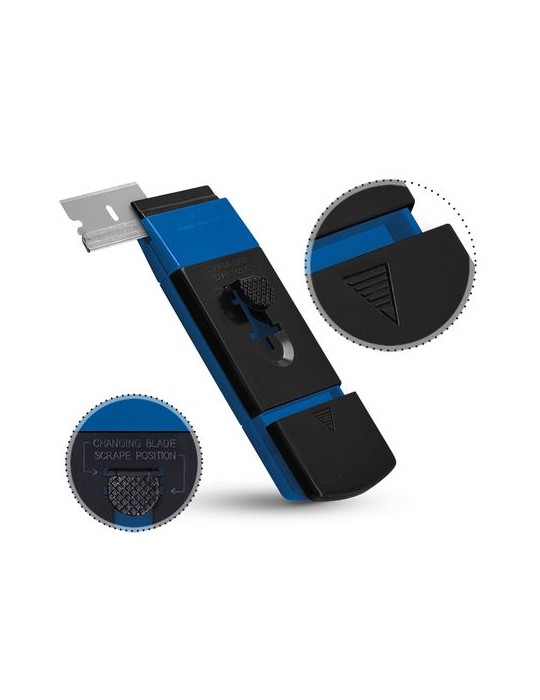 Cutter grattoir racloir avec blocage de lame - Outil de précision professionnel objet promo petit budget