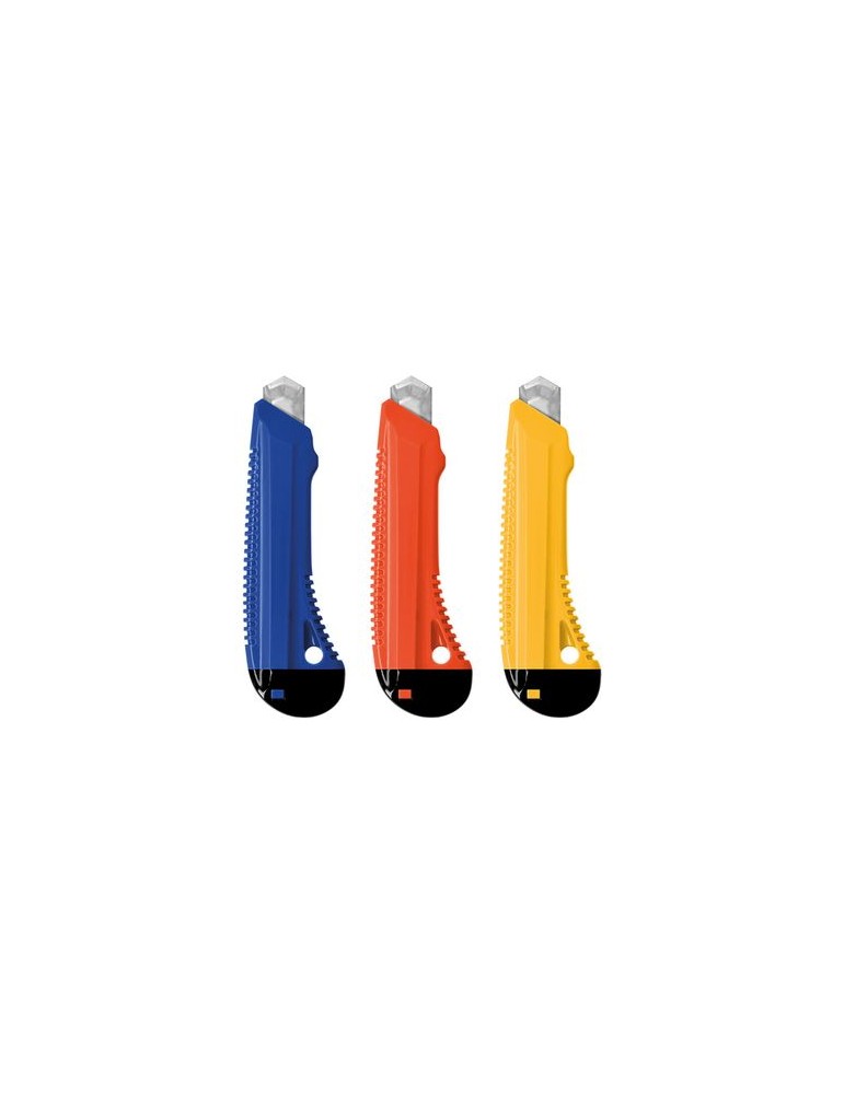 Cutter professionnel en plastique avec guide en métal et blocage de lame marquage laser ultra précis