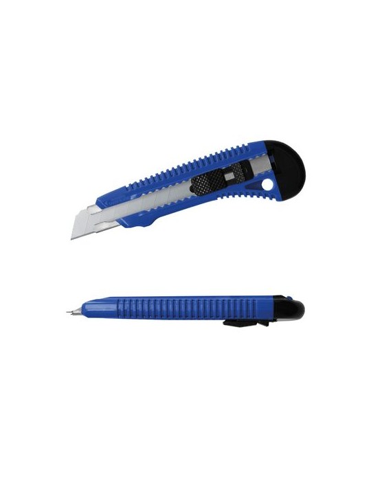 Cutter professionnel en plastique avec guide en métal et blocage de lame goodies entreprise design