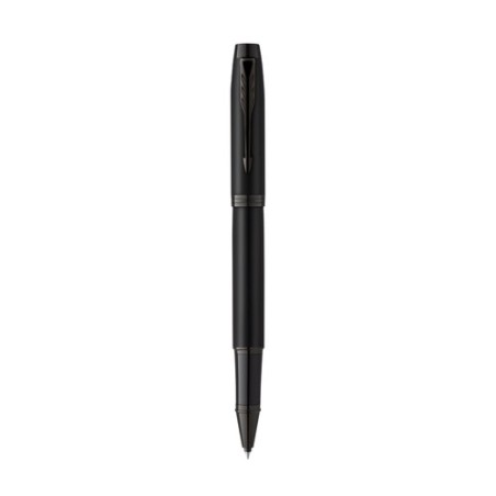 Stylo Écriture Élégant Personnalisé pas cher Roller Achromatic Matières : acier inoxydable Couleurs : noir