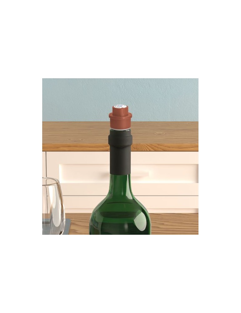 BOUCHON DE BOUTEILLE AVEC POMPE VIDE D'AIR, POMPE A VIN