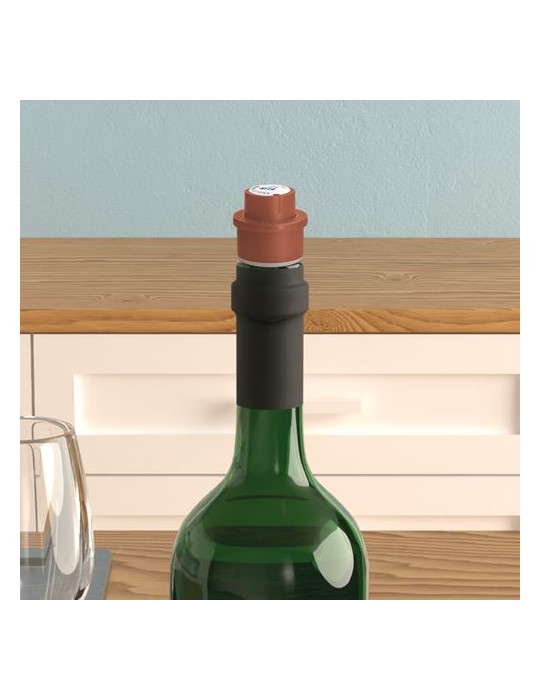 BOUCHON DE BOUTEILLE AVEC POMPE VIDE D'AIR, POMPE A VIN