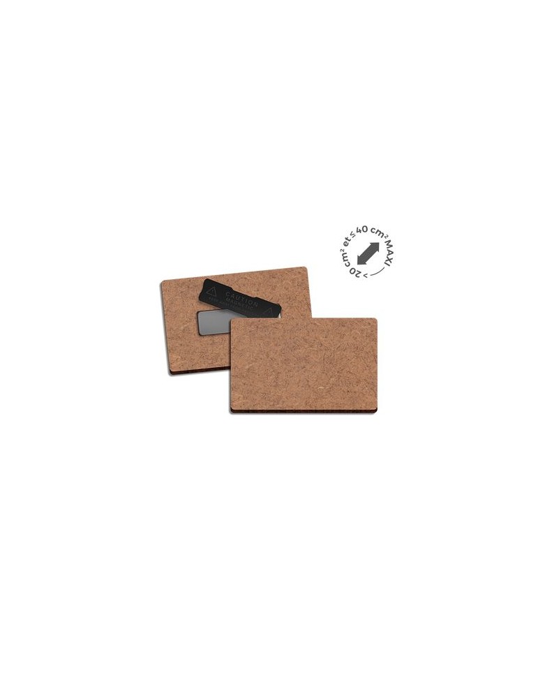 Badge  personnalisé MDF épaisseur 3 mm avec aimant, dimensions entre 20 cm² et 40 cm² - BADGE personnalisable avec votre logo