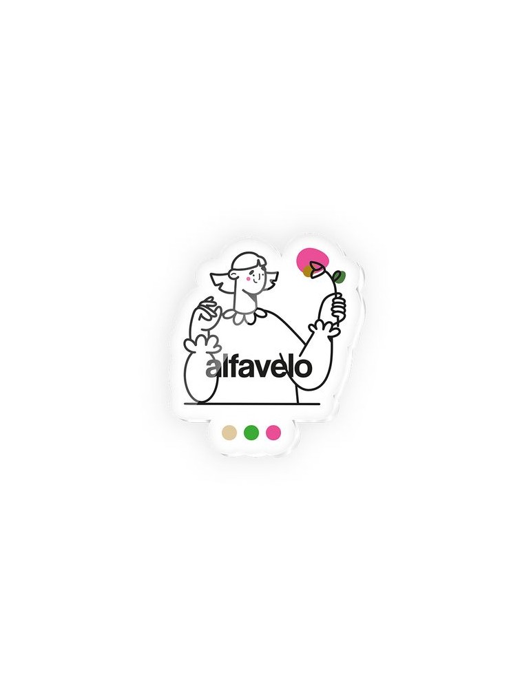 Badge personnalisé en plastique PMMA avec aimant, dimensions entre 20 cm² et 40 cm²