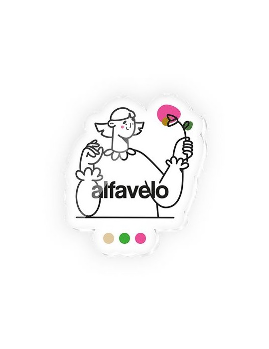 Badge personnalisé en plastique PMMA avec aimant, dimensions entre 20 cm² et 40 cm²