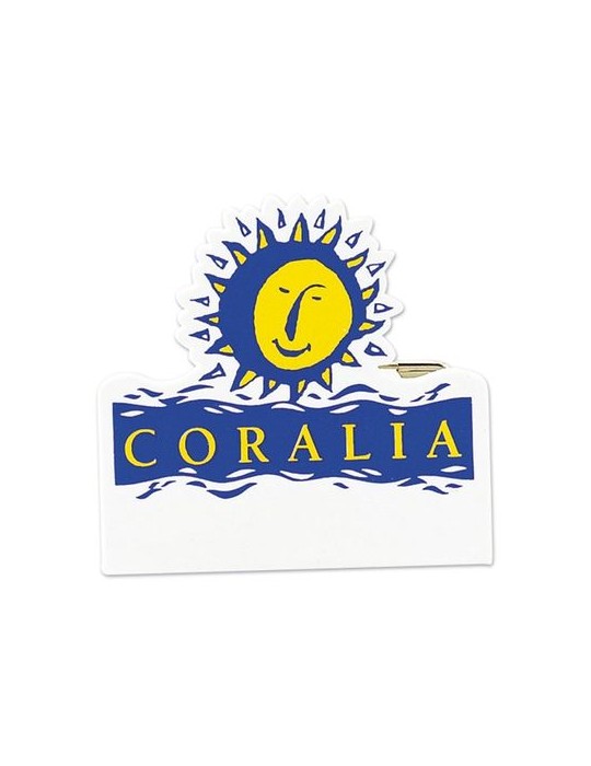 Badge plastique (PMMA) ép.2 mm avec pince-épingle et maxi 20 cm2 publicitaire