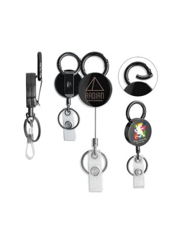 Badge plastique (PS) avec aimant publicitaire