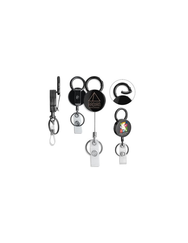 Badge plastique (PS) avec aimant publicitaire