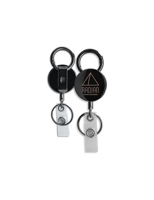 Badge retractable en métal avec aimant publicitaire - BADGE goodies publicitaire événementiel