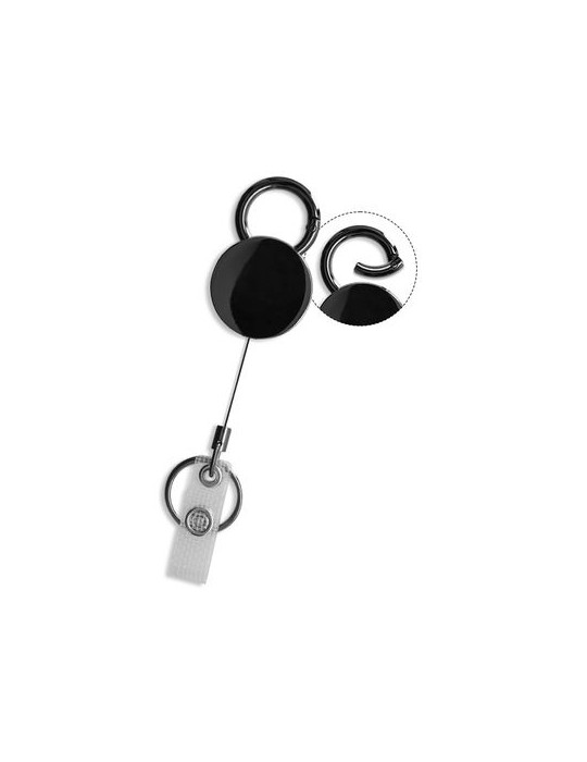 Badge retractable en métal avec aimant publicitaire - BADGE impression haute définition