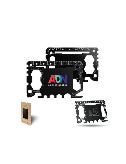 Badge porte-badges rétractable coqué en métal publicitaire