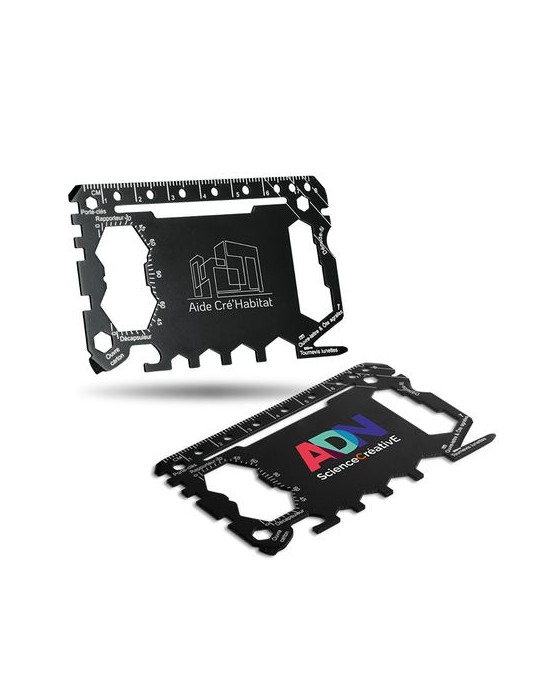 Badge porte-badges rétractable coqué en métal publicitaire