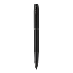 Stylo Écriture Élégant Personnalisé pas cher Roller Achromatic Matières : acier inoxydable Couleurs : noir goodies entreprise de
