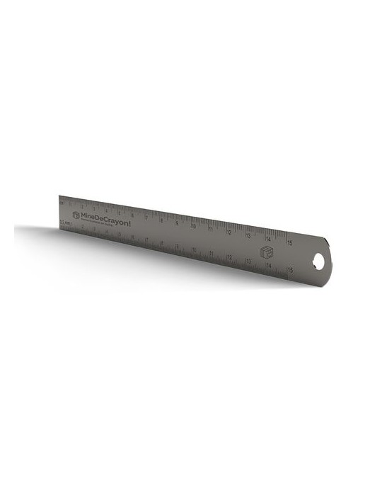 Règle de précision inox  170x15 mm avec trou de suspension - REGLET goodies publicitaire événementiel
