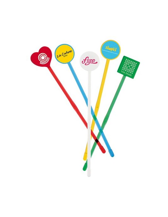 Agitateur cocktail rond personnalisé spatule 190 mm impression haute définition