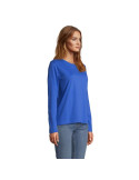 Tee-shirt femme personnalisé  Monarch Matières : coton Taille textile : S Couleurs : bleu royal cadeau collaborateur premium