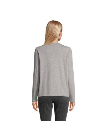 Tee-shirt femme personnalisé  Monarch Matières : coton Taille textile : M Couleurs : gris chiné impression haute définition
