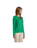 Tee-shirt femme personnalisé  Monarch Matières : coton Taille textile : S Couleurs : vert prairie goodies personnalisé en stock