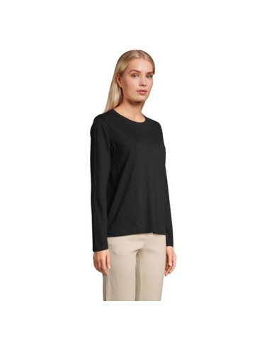 Tee-shirt femme personnalisé  Monarch Matières : coton Taille textile : 3XL Couleurs : noir profond accessoire événementiel uniq