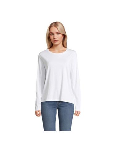 Tee-shirt femme personnalisé  Monarch Matières : coton Taille textile : XXL Couleurs : blanc objet promotionnel éco-responsable
