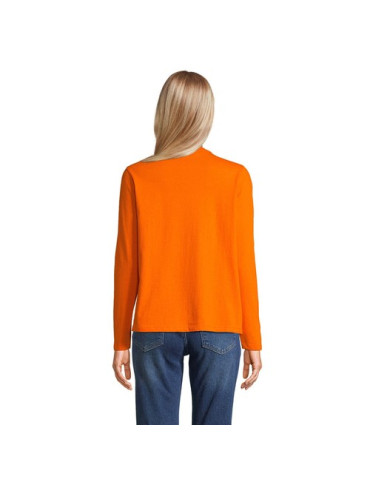 Tee-shirt femme personnalisé  Monarch Matières : coton Taille textile : L Couleurs : orange cadeau affaires élégant