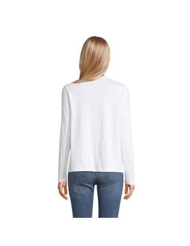 Tee-shirt femme personnalisé  Monarch Matières : coton Taille textile : S Couleurs : blanc objet publicitaire robuste
