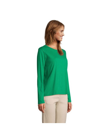 Tee-shirt femme personnalisé  Monarch Matières : coton Taille textile : XS Couleurs : vert prairie livraison express 24h 48h