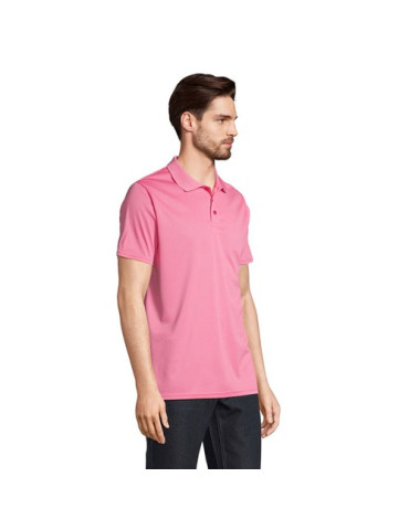 Polo unisexe personnalisé en coton, Pitcher Matières : polyéthylène (PE) Taille textile : L Couleurs : rose vif accessoire événe