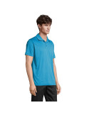 Polo unisexe personnalisé en coton, Pitcher Matières : polyéthylène (PE) Taille textile : S Couleurs : bleu aqua personnalisable