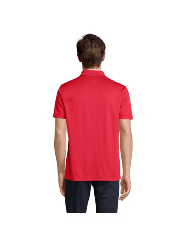 Polo unisexe personnalisé en coton, Pitcher Matières : polyéthylène (PE) Taille textile : XL Couleurs : rouge goodies publicitai