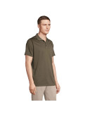 Polo unisexe personnalisé en coton, Pitcher Matières : polyéthylène (PE) Taille textile : XL Couleurs : vert armée marquage lase