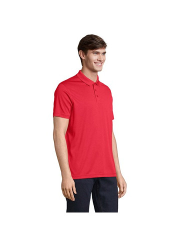 Polo unisexe personnalisé en coton, Pitcher Matières : polyéthylène (PE) Taille textile : XS Couleurs : rouge objet promo petit 