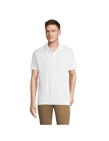 Polo unisexe personnalisé en coton, Pitcher Matières : polyéthylène (PE) Taille textile : 3XL Couleurs : blanc cadeau affaires é