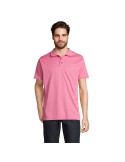 Polo unisexe personnalisé en coton, Pitcher Matières : polyéthylène (PE) Taille textile : S Couleurs : rose vif marquage laser u