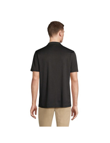 Polo unisexe personnalisé en coton, Pitcher Matières : polyéthylène (PE) Taille textile : S Couleurs : noir livraison express 24