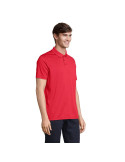 Polo unisexe personnalisé en coton, Pitcher Matières : polyéthylène (PE) Taille textile : M Couleurs : rouge impression logo hau