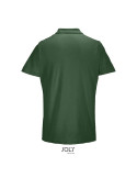 Polo unisexe personnalisé  PULSE Matières : coton Taille textile : 3XL Couleurs : vert bouteille marquage laser ultra précis