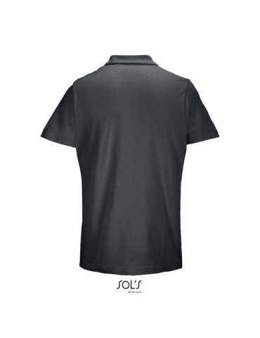 Polo unisexe personnalisé  PULSE Matières : coton Taille textile : XL Couleurs : gris souris marquage couleur éclatante