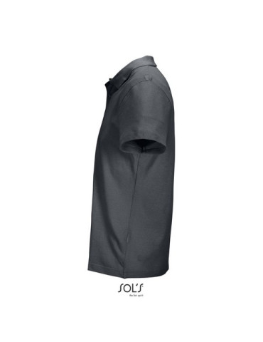 Polo unisexe personnalisé  PULSE Matières : coton Taille textile : XL Couleurs : gris souris impression haute définition