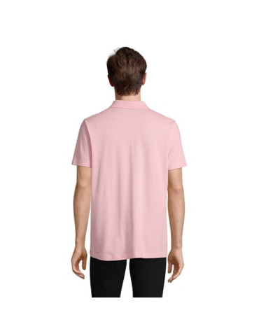 Polo unisexe personnalisé  PULSE Matières : coton Taille textile : L Couleurs : rose bonbon goodies publicitaire durable