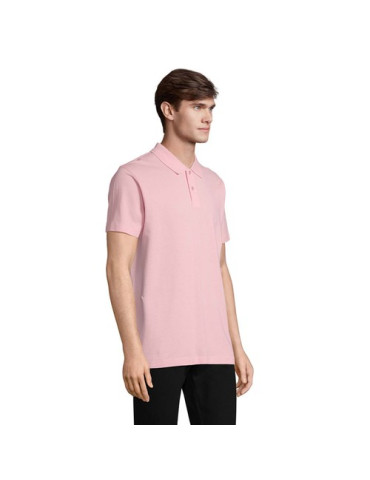 Polo unisexe personnalisé  PULSE Matières : coton Taille textile : L Couleurs : rose bonbon impression haute définition