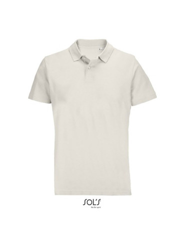 Polo unisexe personnalisé  PULSE Matières : coton Taille textile : M Couleurs : écru objet publicitaire robuste